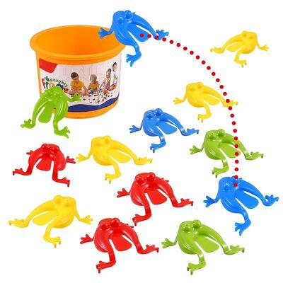 30PCS Press and Jump Frog Stress Relief Toy Family Interacti