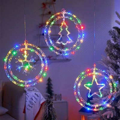 LED Christmas Hanging Light USB Button Spin Pendent Lights S