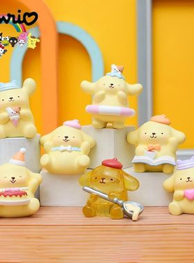 Sanrio Blind Box Pompompurin Kawaii Candy Series Cartoon Mod