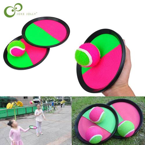 1Set Kids Sucker Sticky Ball Toy Outdoor Sports Catch Ball G