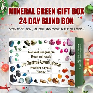 Blind Box Mineral Grid Coun Calendar Gem Advent Christmas