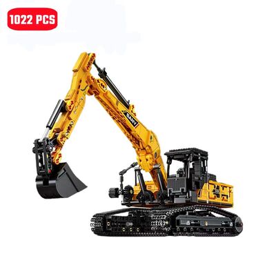 1022pcs Excavator Models Building Blocks MOC City Constructi