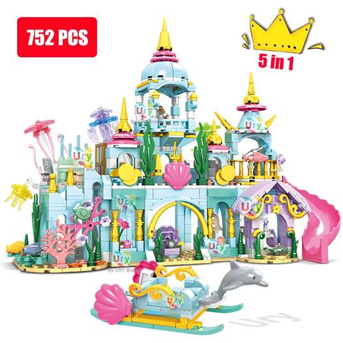 Friends Princess Undersea Palace Luxury Castle Playground Ho