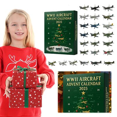 WWII Aircraft 24 Days Christmas Countdown Calendar Christmas