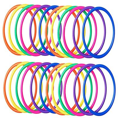 10Pc Plastic Toss Rings Target Throw Carnival Backyard Park