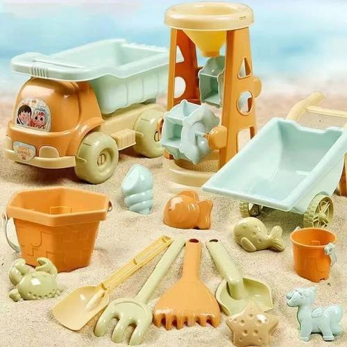 Children's Outdoor Beach Toys Fun Shovel Mold Beach Bucket S