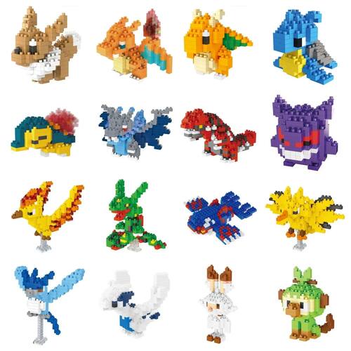 Pokemon Small Blocks Nanoblock Charizard Kyogre Groudon Rayq