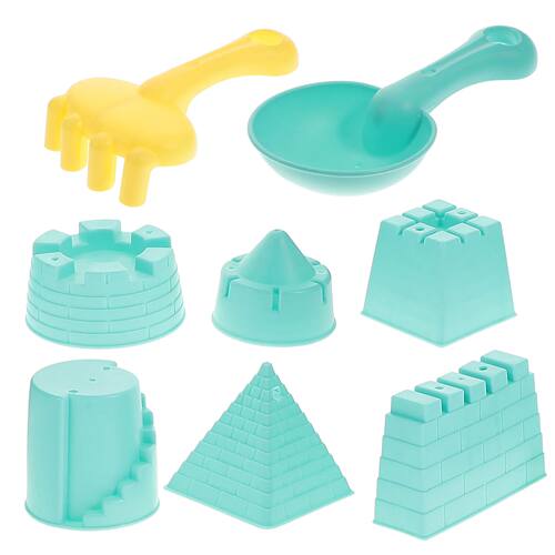 Portable Kids Beach Toys Castle Making Sand Molds Sandbox To