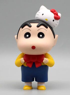 12cm GK Crayon Shin chan cos hellokitty Cartoon Figures Kawa