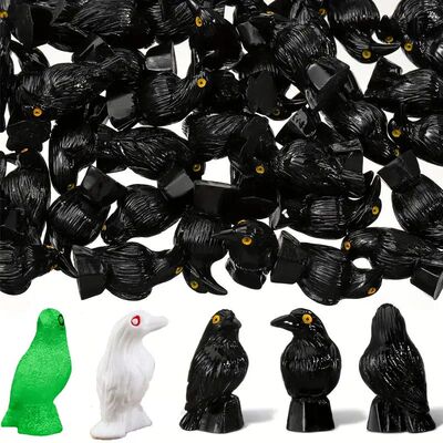 30PCS Mini Raven Statues - Gothic Halloween decorations indo