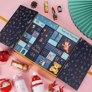 Christmas Advent Calendar 24 Grids Countdown Calendar Gift P