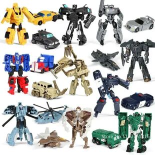 Children Toys Mini Transformation Robot Kit Toys Models 2In1