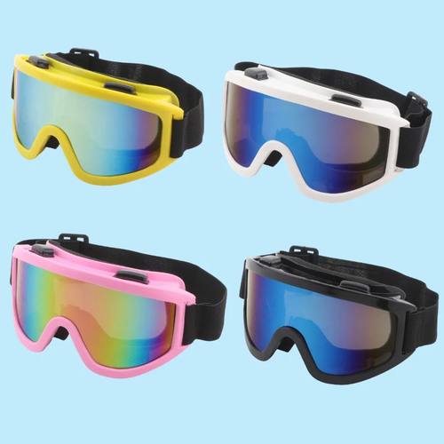 Large Frame Ski Goggles with Colorful Lens Anti-Collision An