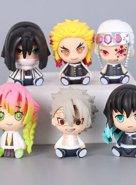 6pcs/set Demon Slayer Tomioka Giyuu Kanroji Mitsuri Iguro Ob