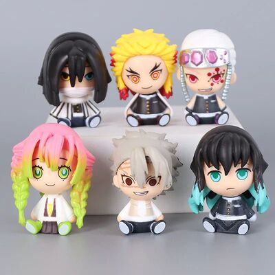 6pcs/set Demon Slayer Tomioka Giyuu Kanroji Mitsuri Iguro Ob