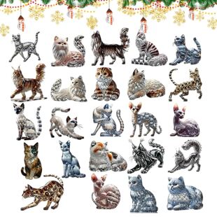 Advent Calendar Cat Christmas Countdown 24 Days Christmas Ho
