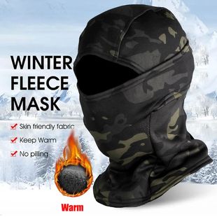 Camouflage Balaclava Outdoor Winter proof Warm Cold Fleece