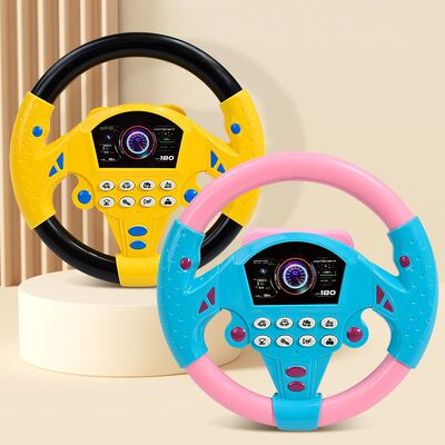 Eletric Steering Wheel Toy with Light Sound for Baby Kids Ed