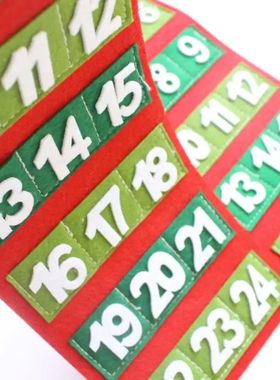 Felt Christmas Tree Decoration Advent Calendar Pendant Snowm