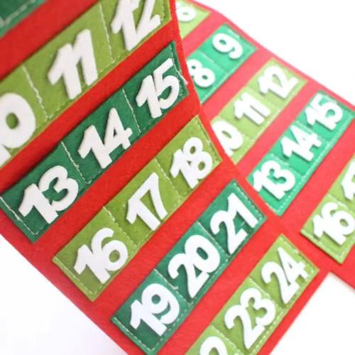 Felt Christmas Tree Decoration Advent Calendar Pendant Snowm