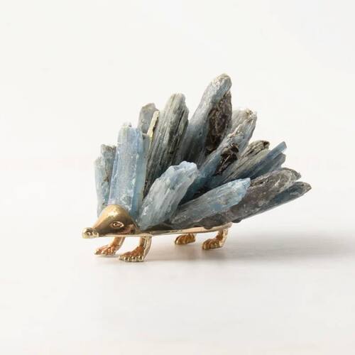 Natural Blue Crystal Cluster Decor Handmade Craft Home Offic