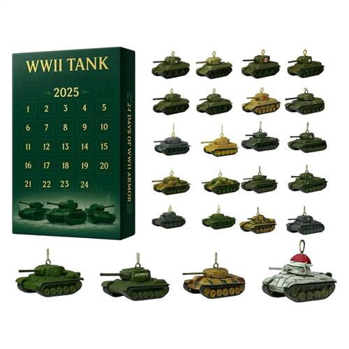 Christmas Advent Calendars 24 Day 2D Acrylic Tank Ornament C