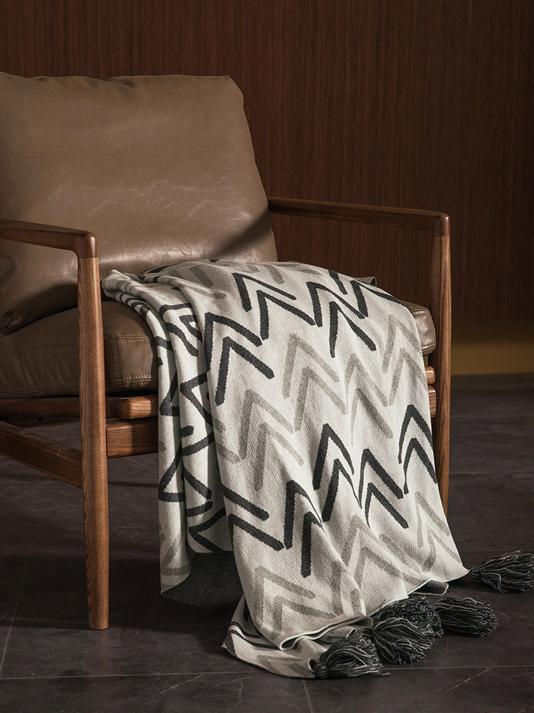 일본식 순면 니트 담요 에어컨 담요 사무실 낮잠 소파 커버 담요 봄 가을 사계절 유니버설 담요