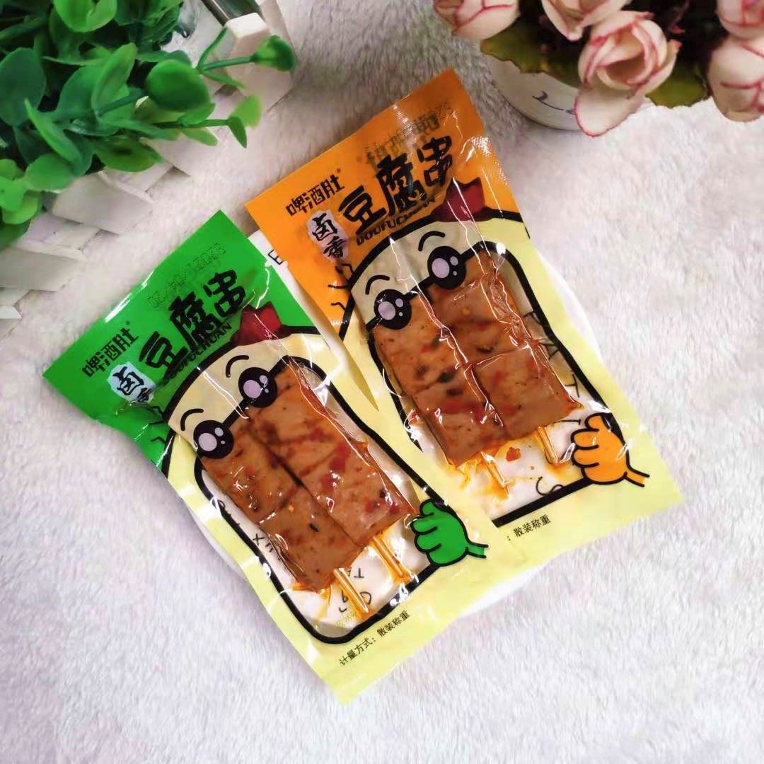 啤酒肚豆腐串卤香豆腐串麻辣休闲零食素肉小包装称重500g/2500g