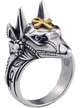 霸气风防身男士钛钢学生饰品戒子