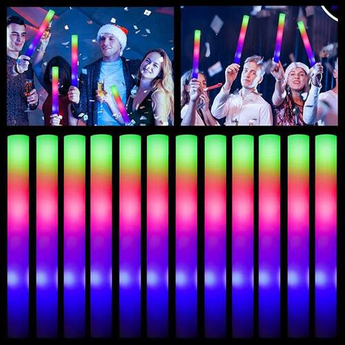 50Pcs LED Glow Sticks Music Festival Birthday Wedding Party