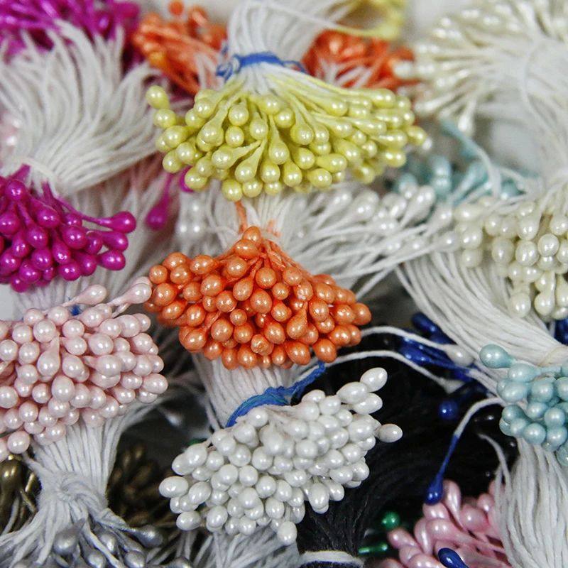 100pcs/lot Artificial Flowers Stamen Happy Birthday Party De