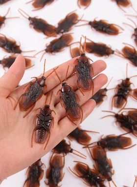10-100Pcs Artificial Cockroach Realistic Fake Roach Insects