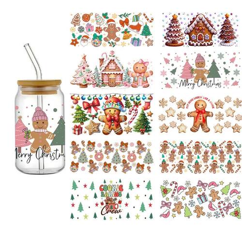 Christmas Series Easy Peel Waterproof DIY Decals 3D Transfer