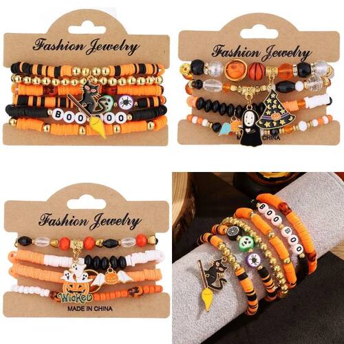 Halloween Spider Pumpkin Pendant Women's Bracelet Halloween
