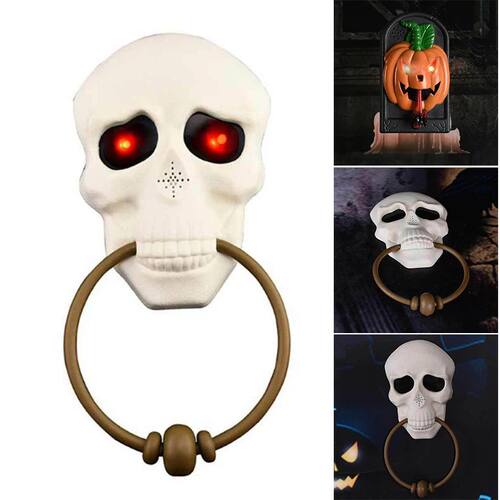 Haunted Scary Halloween Doorbell Skull Scary Animated Doorbe
