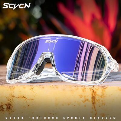 Photochromic Cycling Sunglasses Road Driving Bike Glasses Ou