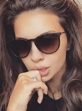 Trendy Sunglasses Fashion Women Sun Glasses Metal round Cat