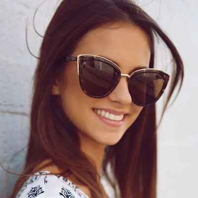 Cat Eye Sunglasses Women Classic Mirror Vintage Sun Glasses