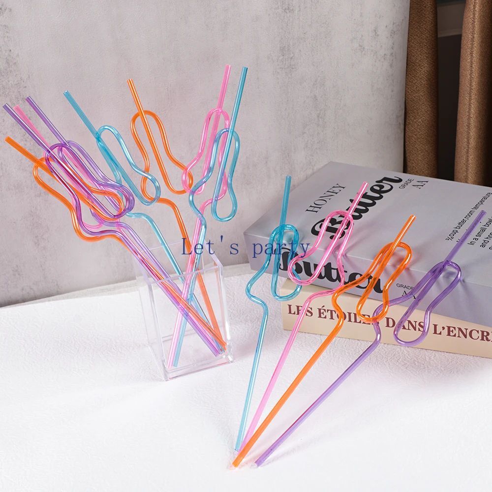 10Pcs Funny Penis Drinking Straws Bachelorette Hen Party Bri