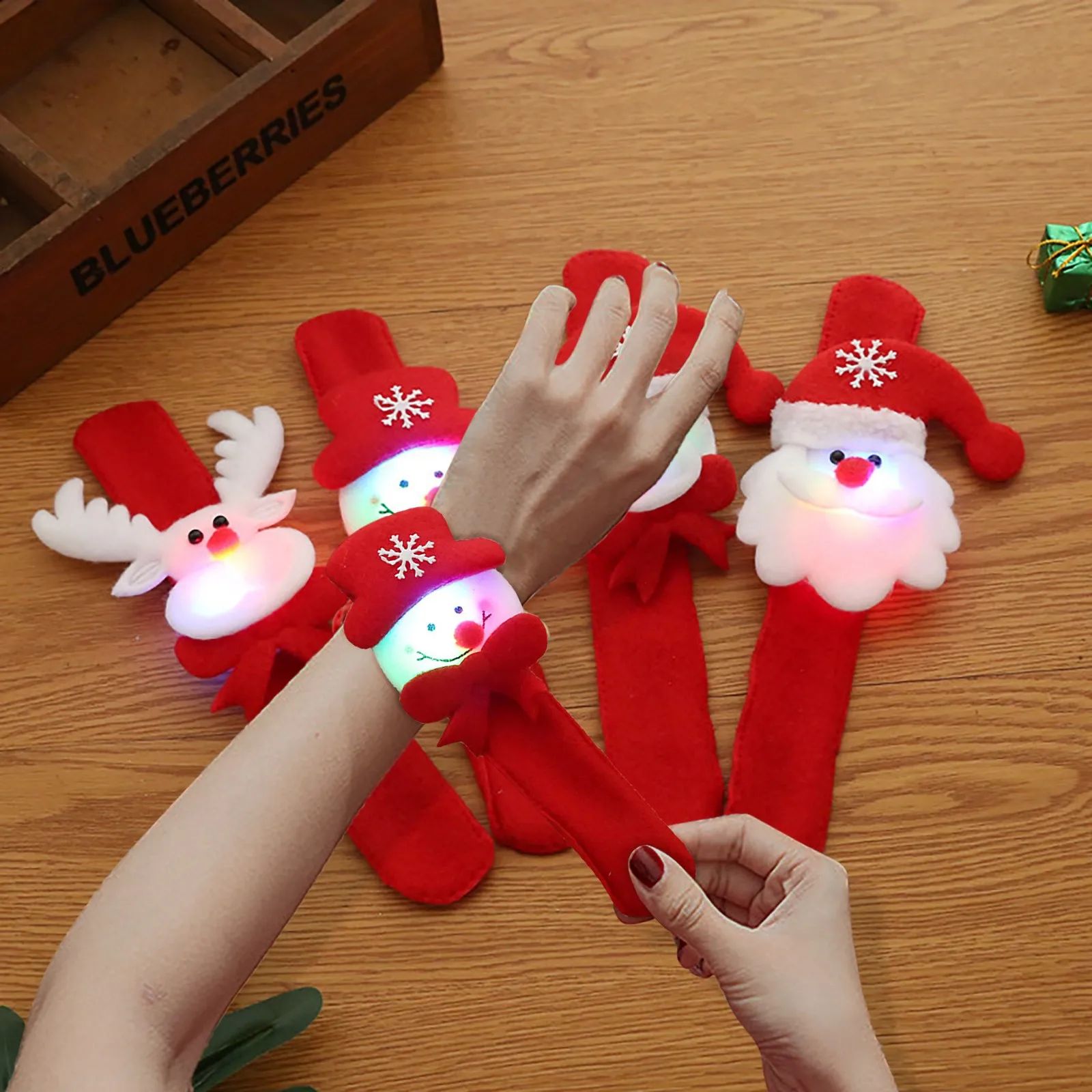1pcs Christmas Accessories Christmas Clap Circle Toys Snowma