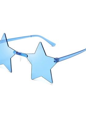 Star Shape Sun Glasses Ultra Light Funny Pentagram Candy Col