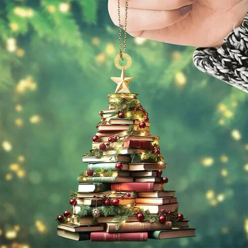 Christmas Ornament Mountain Of Book Christmas Tree Hanging P