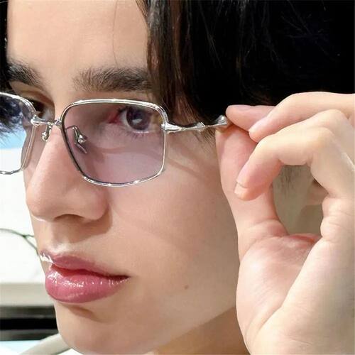 Anti Blue Light Irregular Square Shades High-End with Metal