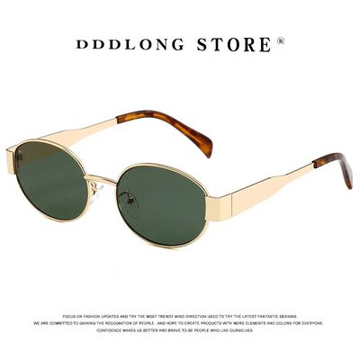 Metal Fashion Punk Sunglasses Women Round Sun Glasses Classi