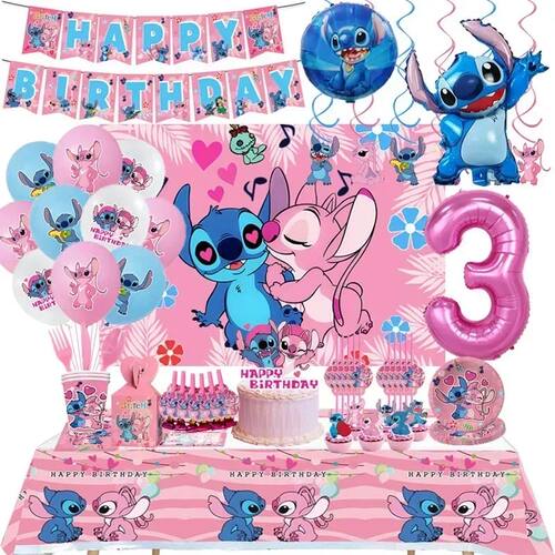 New Lilo Stitch Birthday Party Decorations Stitch Foil Ballo