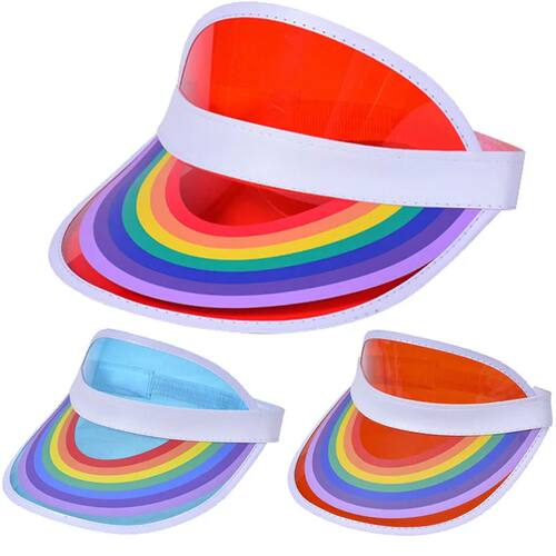 Summer Men Women Transparent PVC Plastic Empty Top Sun Hat R