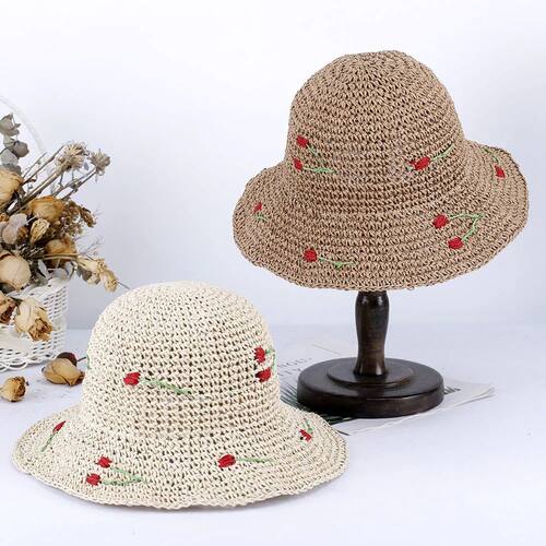 cherry Women's summer hat beach Women's hat Beach outing uv