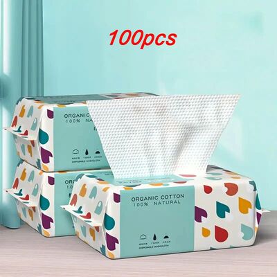 1 bag Thickened Disposable Face Towel 100Cotton Soft Fabric