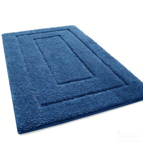 Double Frame Velveteen Bathroom Mat Floor Mat Indoor Non Sli