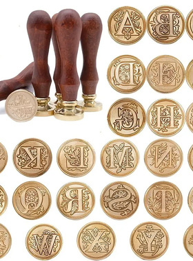 26 Letters Sealing Wax Seal stamp Classic Diy Retro Metal